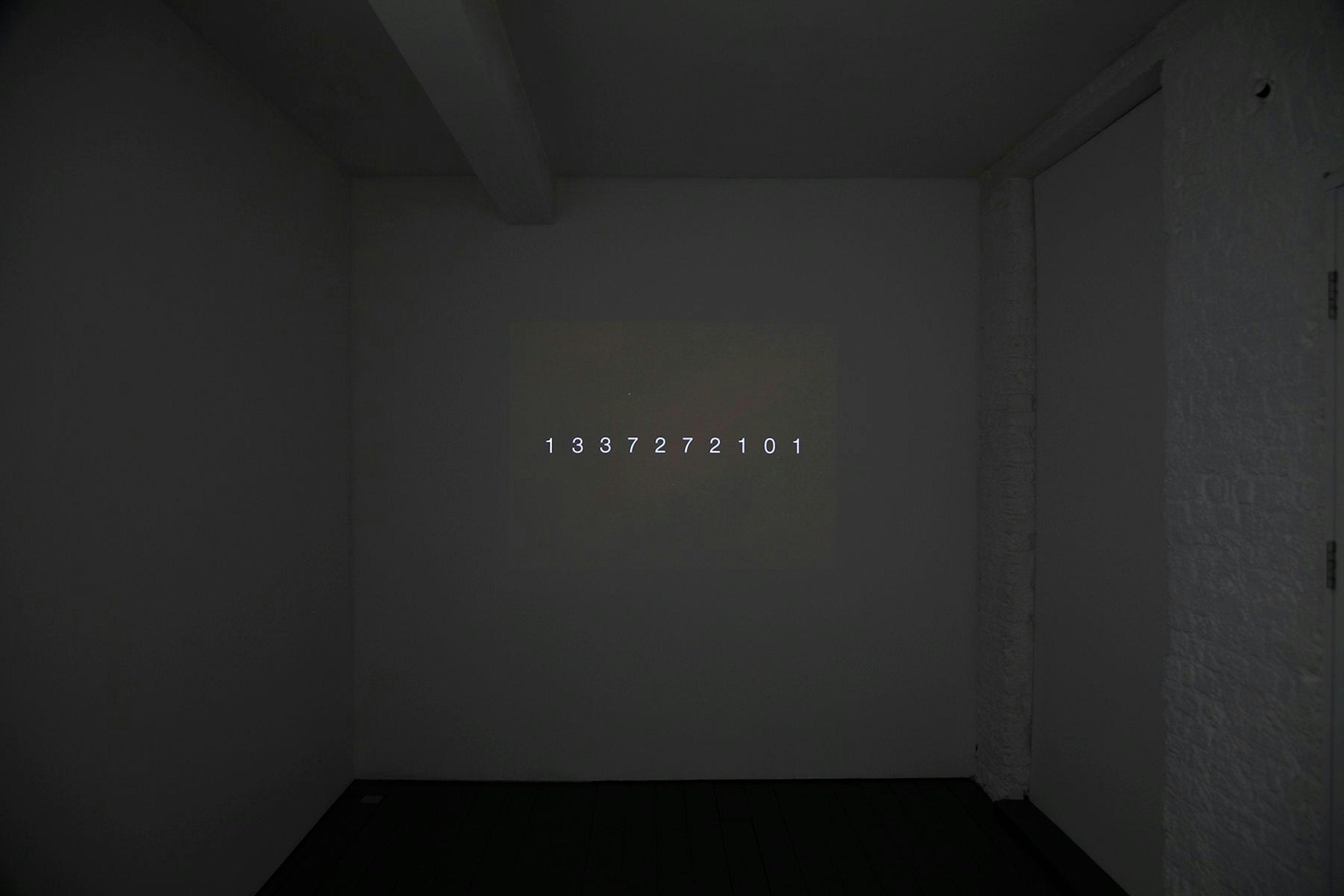 Installation view of Unix Time, 2012